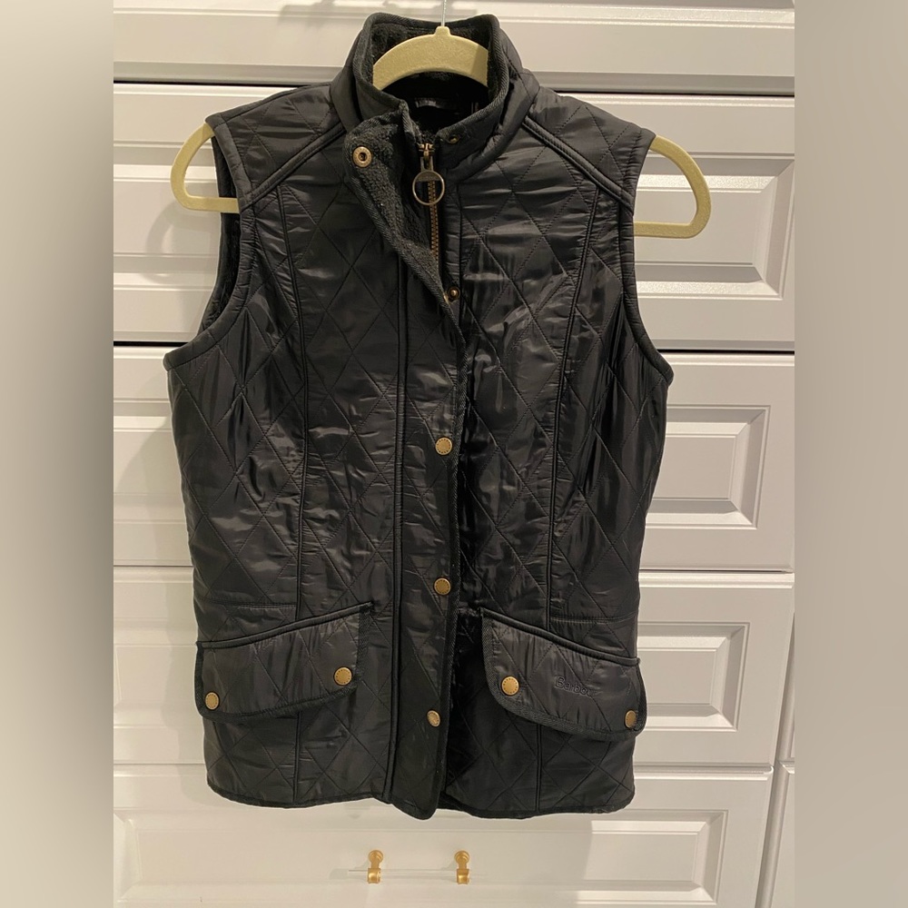 Womens Barbour Cavalry Gilet vest with polar quilt lining - size 8 (UK 12)